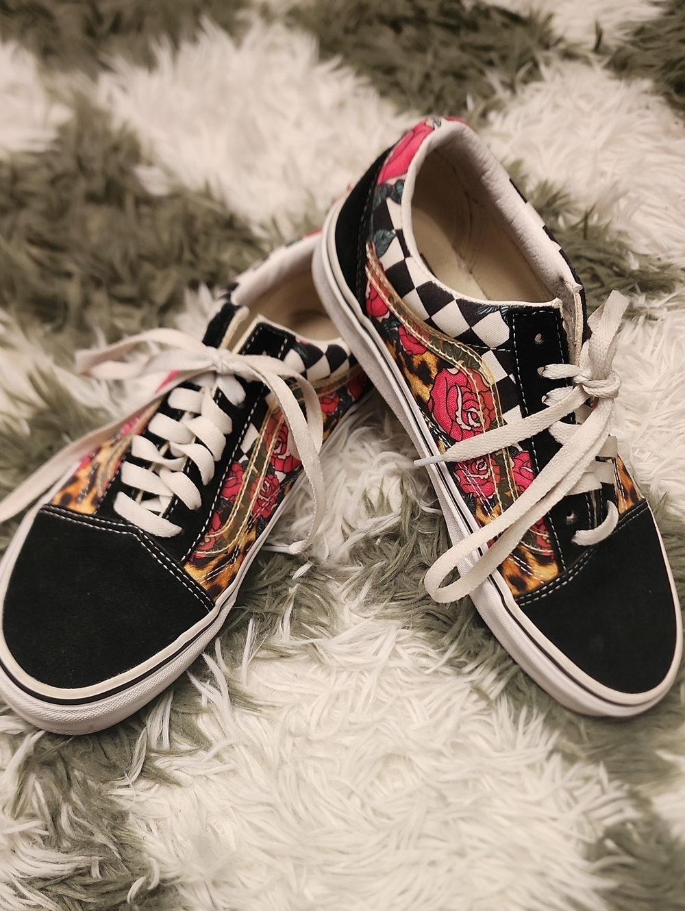 Vans Leopard Checkered Rose Low